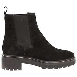 Tory BurchChelsea 50mm Lug Bottine en Daim Noir Noir