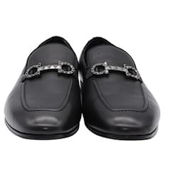 Salvatore Ferragamo-Salvatore Ferragamo Rubio Loafers in Black calf leather Leather-Black