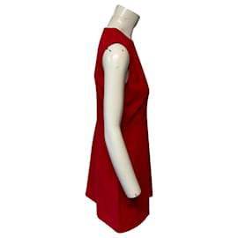 Alexander Mcqueen-Alexander McQueen Mini Dress in Red Acetate-Red