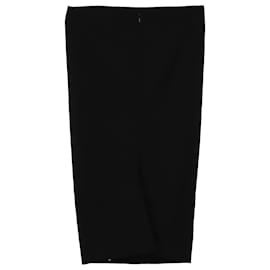 Sportmax-Sportmax Pencil Skirt in Black Wool-Black