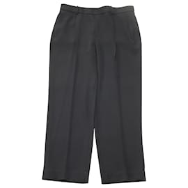 Vince-Vince Pleat Culottes in Black Polyester-Black