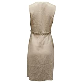 Lela Rose-Lela Rose Bead Embellished Dress in Cream Polyester-White,Cream
