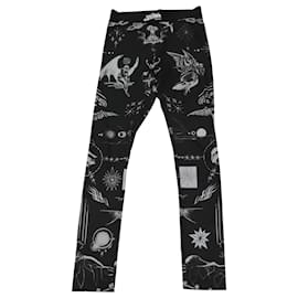 Sacai-SACAI + Jean Paul Gaultier + Dr. Woo Printed Jersey Leggings in Black Polyester-Other