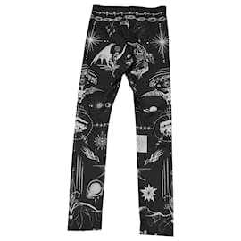 Sacai-SACAI + Jean Paul Gaultier + Dr. Woo Printed Jersey Leggings in Black Polyester-Other