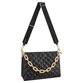 Louis Vuitton-Bandoulière noire amovible-Noir