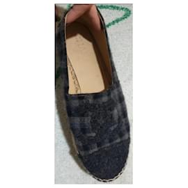 Chanel-Espadrilles-Noir,Gris