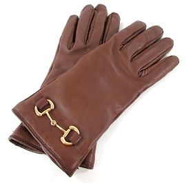 Gants Gucci Marron