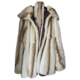 Fendi-Coats, Outerwear-Beige,Cream,Bronze