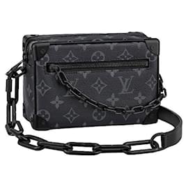 Louis Vuitton Monogram Eclipse Mini Soft Trunk Grey Leather Grey