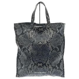 ACNE STUDIOS (Acne)  20AW/Modello Python/Stampa/Borsa Audrey/Borsa tote/BLU/Animale Blu