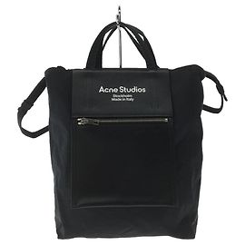 ACNE STUDIOS (Acne) Baker Out / Borsa a tracolla / Tela / BLK / Tinta unita Nero