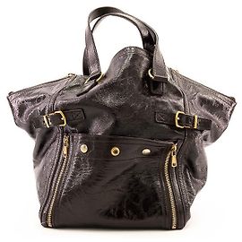 Yves Saint Laurent Saint Laurent Downtown Patent Leather Dark purple