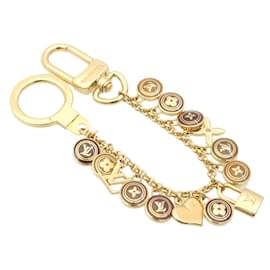 Louis Vuitton-LOUIS VUITTON Porte Cles Chainne Pastilles Charm Gold Brown M65386 Auth th2236-Brown,Golden