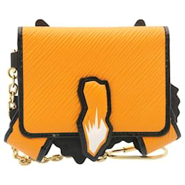 Louis Vuitton-LOUIS VUITTON Casizeram Kartenetui Orange M63900 LV Auth 28600-Orange