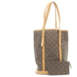 Louis Vuitton-LOUIS VUITTON Monogram Bucket GM Shoulder Bag M42236 LV Auth 28423-Monogram