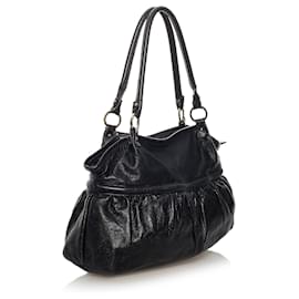 Fendi-Fendi Black Chef Leather Tote Bag-Black