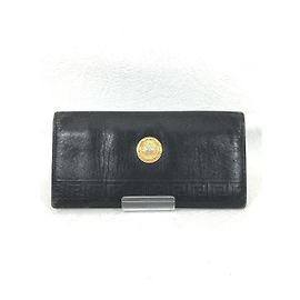 GIANNI VERSACE Bi-fold wallet / wallet / leather / black Black