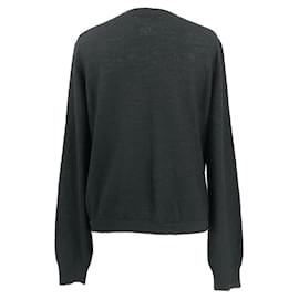 Chanel-Chanel cardigan in black mohair with faux pearl buttons-Black