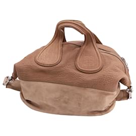 Givenchy-Borsa a mano Givenchy Nightingale media in pelle beige-Beige