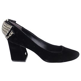 Tory Burch Josephine 75 Pumps in Black Velvet Black