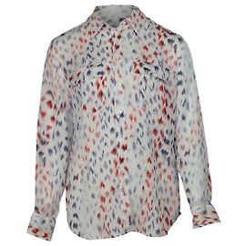 Camisa abotonada con estampado Equipment en seda multicolor Otro Impresión de pitón