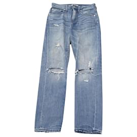 Madewell-Madewell The Perfect Vintage Jeans in denim di cotone blu-Blu