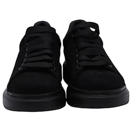 Alexander Mcqueen-Alexander McQueen Oversized Sneakers in Black Suede-Black
