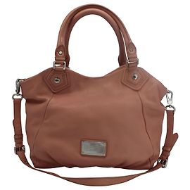 Marc by Marc Jacobs Classic Q Francesca Shoulder Bag in Hazelnut Leather Pink Peach