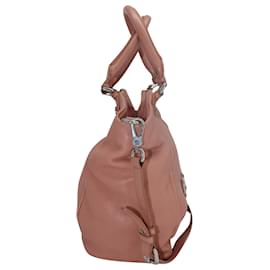 Marc Jacobs-Marc by Marc Jacobs Classic Q Francesca Shoulder Bag in Hazelnut Leather-Pink,Peach