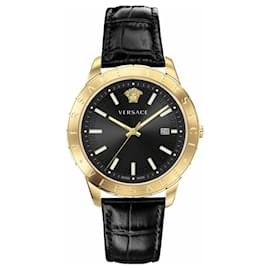 Versace-Versace Univers Strap Watch-Golden,Metallic