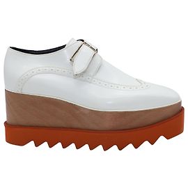 Stella Mc Cartney Stella McCartney Scarpa Dana Platform Brogue in Ecopelle Bianca Bianco