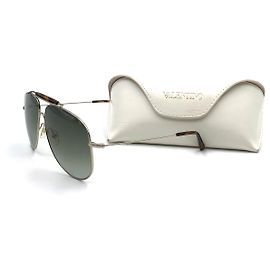 Valentino Pilotenbrille Bügel in Schildpatt-Optik Silber Metallisch