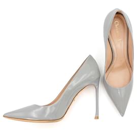 Dior-Dior pumps in grey patent leather-Grey