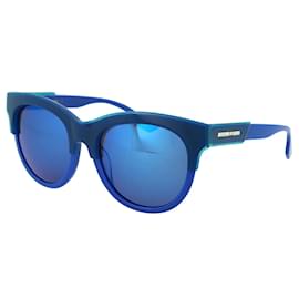 Autre Marque-McQ Alexander McQueen anteojos de sol con montura redonda-Azul