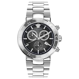 Versace-Versace Urban Mystique Chronograph Watch-Silvery,Metallic
