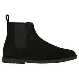 Saint Laurent-Oran Suede Chelsea Boots-Black