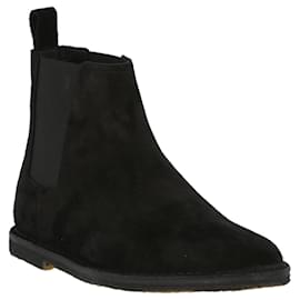 Saint Laurent-Oran Suede Chelsea Boots-Black