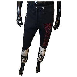 Philipp Plein Joggers con estampado de calaveras Negro