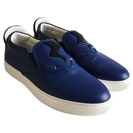 Fendi slip-on sneakers Navy blue