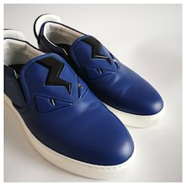 Fendi-Sneakers slip-on Fendi-Blu navy