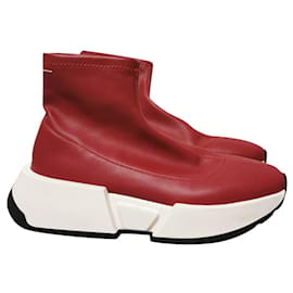 Maison Martin Margiela-MM high sneakers6 platform-Red
