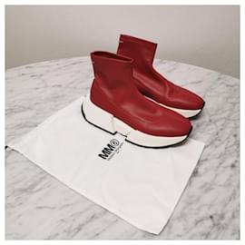 Maison Martin Margiela-MM high sneakers6 platform-Red