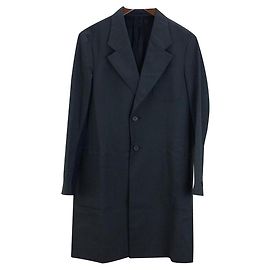 Prada 13-14 Runway Model / Line Chester / Chester Coat / 44 / Wool / BLK Black