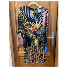 Roberto Cavalli-Hermoso vestido de Roberto Cavalli-Multicolor