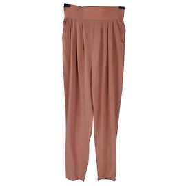 Pantalones de seda Gemma Ganni Color Camarón Otro