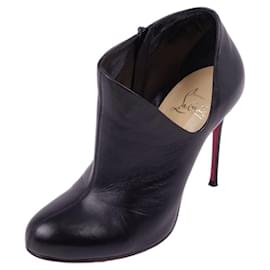 Christian Louboutin-[Used] Christian Louboutin Bootee Pumps Calf Leather Heel Shoes Shoes Women's Black Size 35 1/2 (equivalent to 22.5 cm)-Black