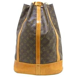 Louis Vuitton-Louis Vuitton Brown Monogram Randonnee GM-Marrone