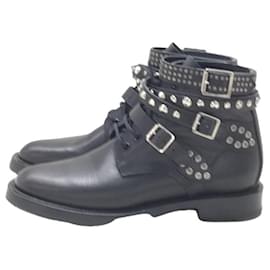 Saint Laurent-SAINT LAURENT Short boots / 37 / BLK / Leather-Black