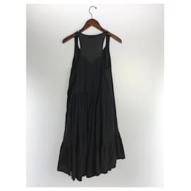 Fendi-Fendi 17SS / Fausse Perle / Robe / Robe / 40 / BLK / Noir / Sans manches / Ruban-Noir