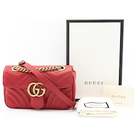 Gucci-GG Marmont mini-Vermelho